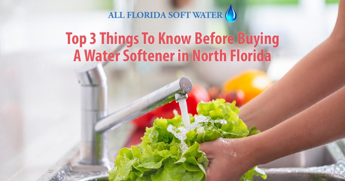 Top 3 Things to know before buying a water softener in Jacksonville and North Florida